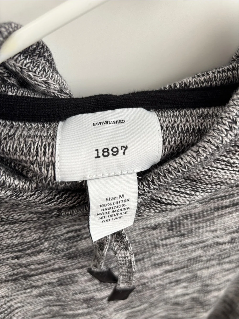 Men's 1897 Gray Marled Hooded Sweater